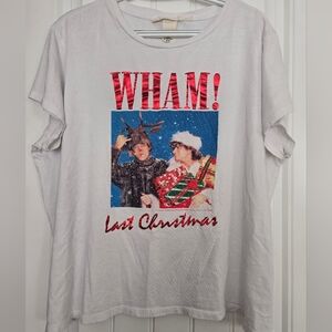 WHAM Christmas band tshirt womens size XL